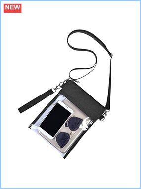 Clear Purse Stadium Approved Transparent Crossbody Bag Wristlet